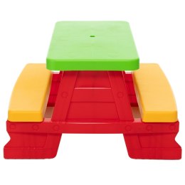 Zestaw Stolik Ogrodowy z Ławeczkami Dla Dzieci Dorex Czerwony Dorex