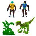 Zestaw Z Dinozaurem Helikopter Samochód Figurki Akcesoria Światła Dźwięki LEAN Toys