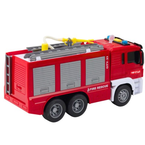 Auto Samochód Strażacki Wóz Z Napędem Woda Światła Dźwięk LEAN Toys Auto Samochód Strażacki Wóz Z Napędem Woda Światła Dźwięk LEAN Toys