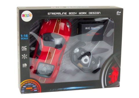 Auto Sportowe Zdalnie Sterowane Na Pilota 1:16 R/C Czerwone LEAN Toys Auto Sportowe Zdalnie Sterowane Na Pilota 1:16 R/C Czerwone LEAN Toys