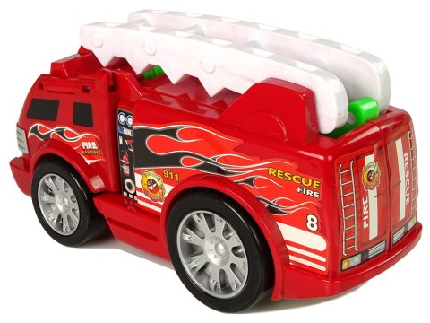 Auto Straż Transformacja Smok 2w1 Wóz Strażacki LEAN Toys Auto Straż Transformacja Smok 2w1 Wóz Strażacki LEAN Toys
