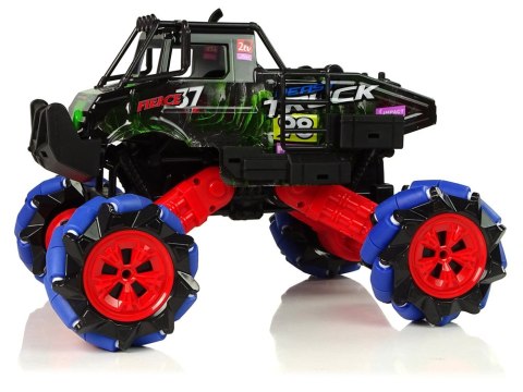 Auto Terenowe Drift Zdalnie Sterowane 1:16 Zielony 2.4G Obrót 360 Stopni LEAN Toys Auto Terenowe Drift Zdalnie Sterowane 1:16 Zielony 2.4G Obrót 360 Stopni LEAN Toys
