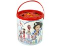 Drewniane Klocki Zamek Piraci Okręt 46 Elementów Puzzle Liczby LEAN Toys
