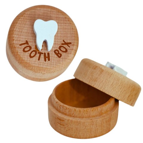 Drewniane Pudełko Na Zęby Mleczne Dla Dzieci Z Grawerem Tooth Box LEAN Drewniane Pudełko Na Zęby Mleczne Dla Dzieci Z Grawerem Tooth Box LEAN