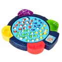 Gra Interaktywna Zręcznościowa Na Baterie Łowienie Rybek Niebieska LEAN Toys