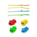 Gra Interaktywna Zręcznościowa Na Baterie Łowienie Rybek Niebieska LEAN Toys