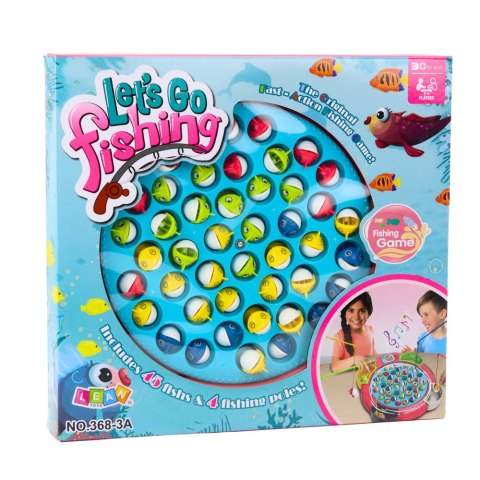 Gra Interaktywna Zręcznościowa Na Baterie Łowienie Rybek Niebieska LEAN Toys Gra Interaktywna Zręcznościowa Na Baterie Łowienie Rybek Niebieska LEAN Toys
