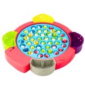 Gra Interaktywna Zręcznościowa Na Baterie Łowienie Rybek Różowa LEAN Toys