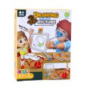 Gra Rodzinna Kalambury Narysuj i Zgadnij Obrazek Malowanie Nosem LEAN Toys