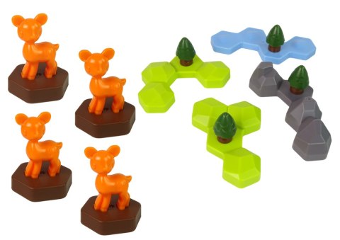 Gra Układanka Edukacyjna Tetris Łamigłówka Leśne Zwierzęta LEAN Toys Gra Układanka Edukacyjna Tetris Łamigłówka Leśne Zwierzęta LEAN Toys