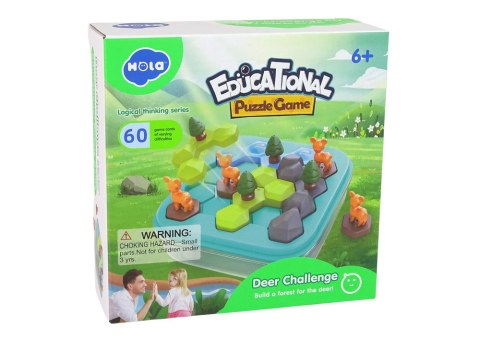 Gra Układanka Edukacyjna Tetris Łamigłówka Leśne Zwierzęta LEAN Toys Gra Układanka Edukacyjna Tetris Łamigłówka Leśne Zwierzęta LEAN Toys
