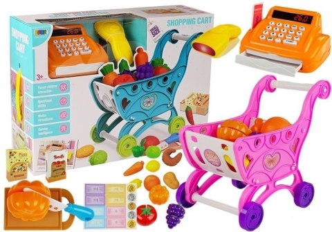 Market Wózek Sklepowy Kasa Fiskalna Akcesoria LEAN Toys