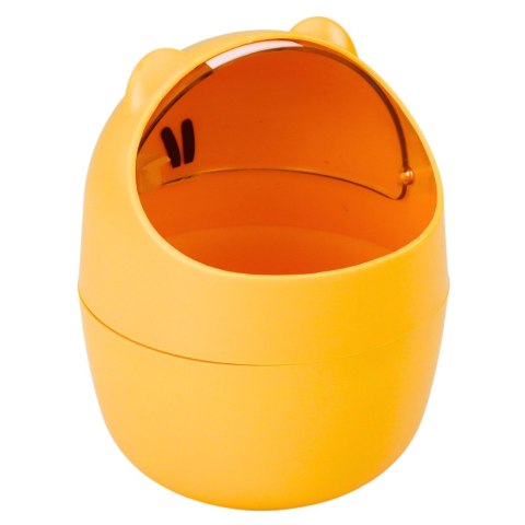 Mini Kosz Miś Na Biurko Stolik Pomarańczowy 1L 16cm LEAN Mini Kosz Miś Na Biurko Stolik Pomarańczowy 1L 16cm LEAN