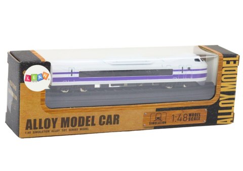 Model Kolekcjonerski Pociąg Wagon 1:48 Metalowy Biało-Fioletowy LEAN Toys Model Kolekcjonerski Pociąg Wagon 1:48 Metalowy Biało-Fioletowy LEAN Toys