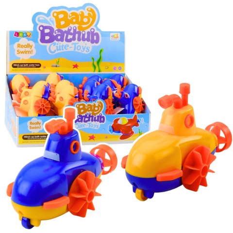 Nakręcana Zabawka Do Kąpieli Łódź Podwodna Żółto Niebieska Mix LEAN TOYS Nakręcana Zabawka Do Kąpieli Łódź Podwodna Żółto Niebieska Mix LEAN TOYS