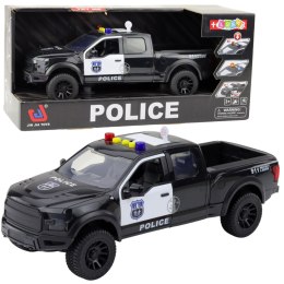 Samochód Terenowy Policyjny Światła Dźwięki Czarny 1:12 LEAN Toys