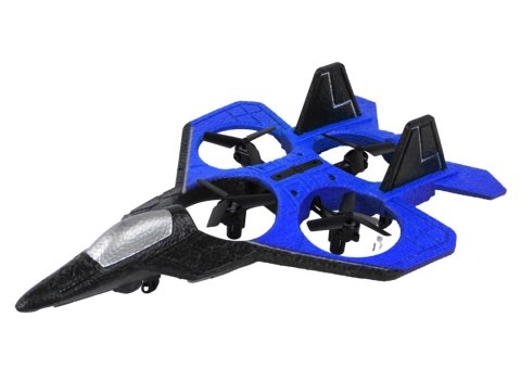 Samolot Dron RC Niebieski Myśliwiec Zdalnie Sterowany Pilot LEAN Toys Samolot Dron RC Niebieski Myśliwiec Zdalnie Sterowany Pilot LEAN Toys