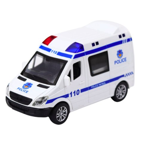 Wóz Policyjny Karetka Ambulans Otwierane Drzwi Napęd Światła Dźwięki Mix LEAN Toys Wóz Policyjny Karetka Ambulans Otwierane Drzwi Napęd Światła Dźwięki Mix LEAN Toys