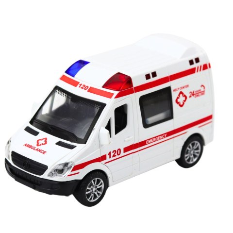 Wóz Policyjny Karetka Ambulans Otwierane Drzwi Napęd Światła Dźwięki Mix LEAN Toys Wóz Policyjny Karetka Ambulans Otwierane Drzwi Napęd Światła Dźwięki Mix LEAN Toys