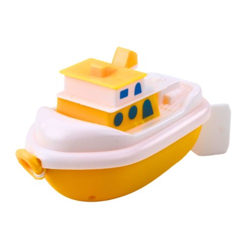 Zabawka Do Kąpieli Naciągana Łódź Biało Żółta Mix LEAN TOYS Zabawka Do Kąpieli Naciągana Łódź Biało Żółta Mix LEAN TOYS