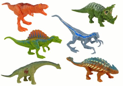 Zestaw Figurki Dinozaury 12 sztuk Kolorowe LEAN Toys Zestaw Figurki Dinozaury 12 sztuk Kolorowe LEAN Toys