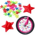 Zestaw Koraliki Na Szprychy Do Roweru Gwiazdki Kolorowe 2cm 35szt LEAN Toys