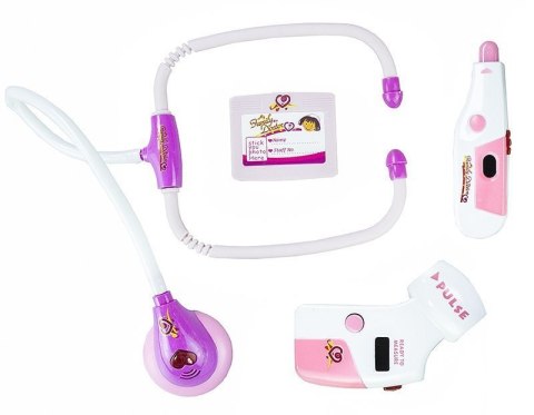 Zestaw Lekarski W Walizce Różowy Stetoskop Lekarz LEAN Toys Zestaw Lekarski W Walizce Różowy Stetoskop Lekarz LEAN Toys
