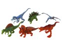 Zestaw Pojazdów Helikopter Dinozaury 6 Sztuk Kolorowe LEAN Toys
