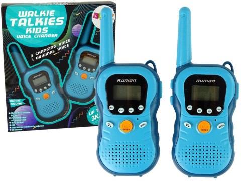 Zestaw Walkie Talkies Krótkofalówki Dla Dzieci Niebieskie 2 Szt. LEAN Toys Zestaw Walkie Talkies Krótkofalówki Dla Dzieci Niebieskie 2 Szt. LEAN Toys