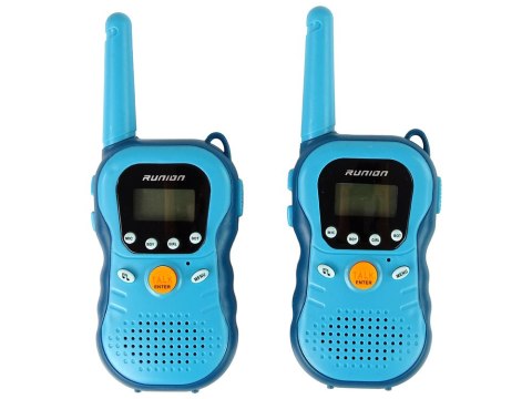 Zestaw Walkie Talkies Krótkofalówki Dla Dzieci Niebieskie 2 Szt. LEAN Toys Zestaw Walkie Talkies Krótkofalówki Dla Dzieci Niebieskie 2 Szt. LEAN Toys