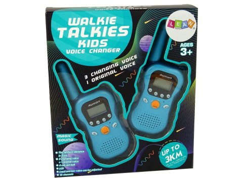 Zestaw Walkie Talkies Krótkofalówki Dla Dzieci Niebieskie 2 Szt. LEAN Toys Zestaw Walkie Talkies Krótkofalówki Dla Dzieci Niebieskie 2 Szt. LEAN Toys