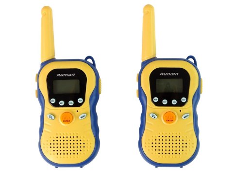 Zestaw Walkie Talkies Krótkofalówki Dla Dzieci Żółte 2 Szt. LEAN Toys Zestaw Walkie Talkies Krótkofalówki Dla Dzieci Żółte 2 Szt. LEAN Toys