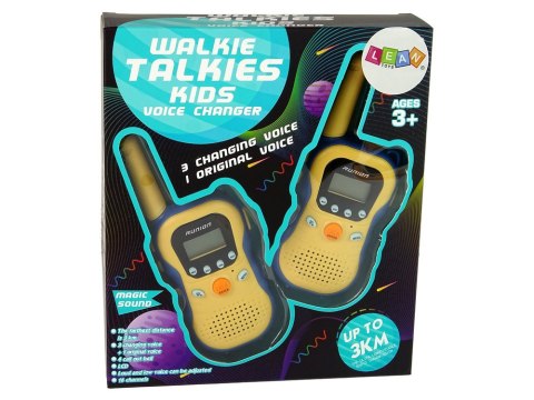 Zestaw Walkie Talkies Krótkofalówki Dla Dzieci Żółte 2 Szt. LEAN Toys Zestaw Walkie Talkies Krótkofalówki Dla Dzieci Żółte 2 Szt. LEAN Toys