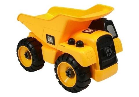 Zestaw autek Dźwig Wywrotka Koparka do Rozkręcania LEAN Toys Zestaw autek Dźwig Wywrotka Koparka do Rozkręcania LEAN Toys