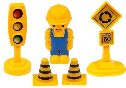 Zestaw autek Dźwig Wywrotka Koparka do Rozkręcania LEAN Toys Zestaw autek Dźwig Wywrotka Koparka do Rozkręcania LEAN Toys