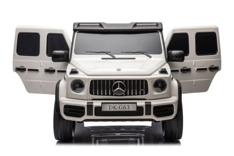 Auto Na Akumulator Mercedes G63 XXL Biały 4x4 LEAN CARS Auto Na Akumulator Mercedes G63 XXL Biały 4x4 LEAN CARS