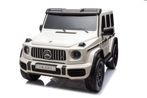 Auto Na Akumulator Mercedes G63 XXL Biały 4x4 LEAN CARS Auto Na Akumulator Mercedes G63 XXL Biały 4x4 LEAN CARS