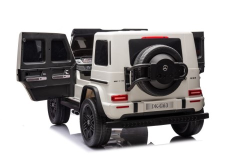 Auto Na Akumulator Mercedes G63 XXL Biały 4x4 LEAN CARS Auto Na Akumulator Mercedes G63 XXL Biały 4x4 LEAN CARS