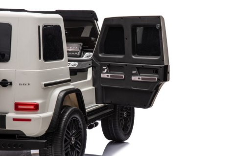 Auto Na Akumulator Mercedes G63 XXL Biały 4x4 LEAN CARS Auto Na Akumulator Mercedes G63 XXL Biały 4x4 LEAN CARS