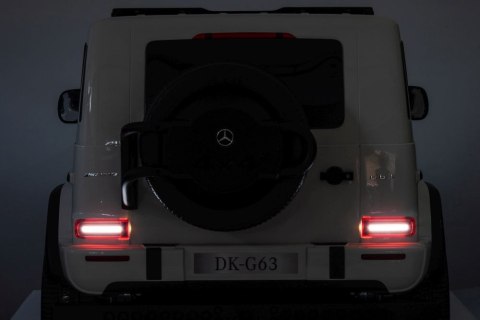 Auto Na Akumulator Mercedes G63 XXL Biały 4x4 LEAN CARS Auto Na Akumulator Mercedes G63 XXL Biały 4x4 LEAN CARS