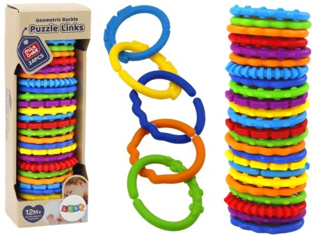 Bransoletki Sensoryczne Dla Niemowlaka Kolorowe 24 Sztuki LEAN TOYS Bransoletki Sensoryczne Dla Niemowlaka Kolorowe 24 Sztuki LEAN TOYS