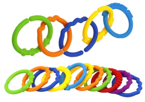 Bransoletki Sensoryczne Dla Niemowlaka Kolorowe 24 Sztuki LEAN TOYS Bransoletki Sensoryczne Dla Niemowlaka Kolorowe 24 Sztuki LEAN TOYS