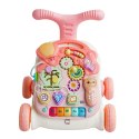 Chodzik Edukacyjny Stolik Panel Interaktywny Stolik 5w1 Różowy LEAN Toys
