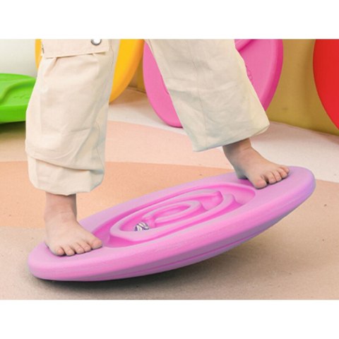 Deska Równoważąca Sensoryczna Dla Dzieci Piłeczki Kauczukowe 5szt Różowa LEAN Toys Deska Równoważąca Sensoryczna Dla Dzieci Piłeczki Kauczukowe 5szt Różowa LEAN Toys
