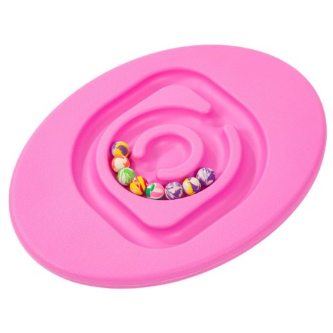 Deska Równoważąca Sensoryczna Dla Dzieci Piłeczki Kauczukowe 5szt Różowa LEAN Toys Deska Równoważąca Sensoryczna Dla Dzieci Piłeczki Kauczukowe 5szt Różowa LEAN Toys
