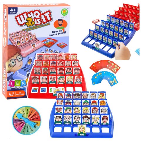 Gra Rodzinna Logiczna Zgadnij Kto to? Mini Podróżna 2 Plansze LEAN TOYS Gra Rodzinna Logiczna Zgadnij Kto to? Mini Podróżna 2 Plansze LEAN TOYS
