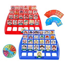 Gra Rodzinna Logiczna Zgadnij Kto to? Mini Podróżna 2 Plansze LEAN TOYS