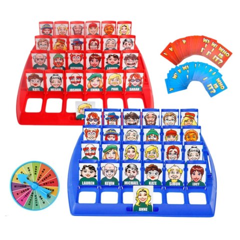 Gra Rodzinna Logiczna Zgadnij Kto to? Mini Podróżna 2 Plansze LEAN TOYS Gra Rodzinna Logiczna Zgadnij Kto to? Mini Podróżna 2 Plansze LEAN TOYS
