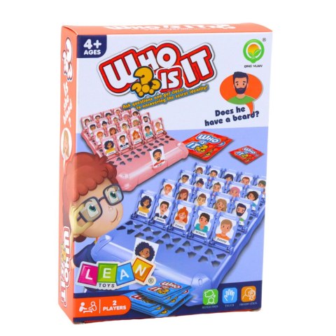 Gra Rodzinna Logiczna Zgadnij Kto to? Mini Podróżna 2 Plansze LEAN TOYS Gra Rodzinna Logiczna Zgadnij Kto to? Mini Podróżna 2 Plansze LEAN TOYS