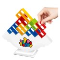 Gra Zręcznościowa Balansująca Wieża Klocki 22 Karty 16 Klocków LEAN Toys